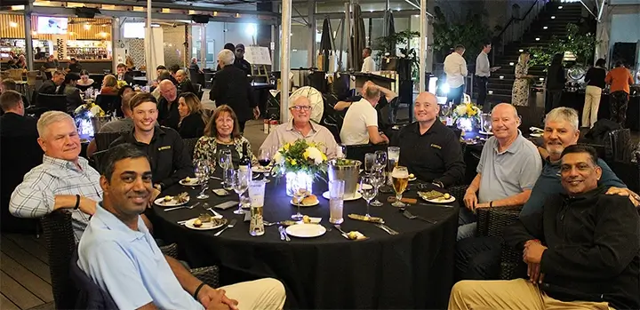 Customers, suppliers and Gerber Paper team enjoying the evening dinner function.